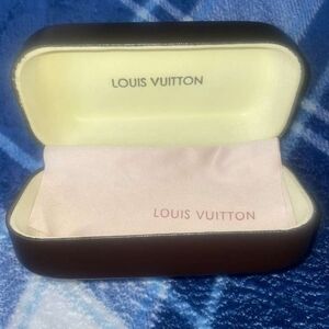 Louis Vuitton Brown and Cream Glasses Case